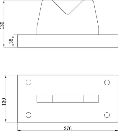 Persblok V-blok 50 t 276 x 130 x 130 mm persen MW Tools PBL50T