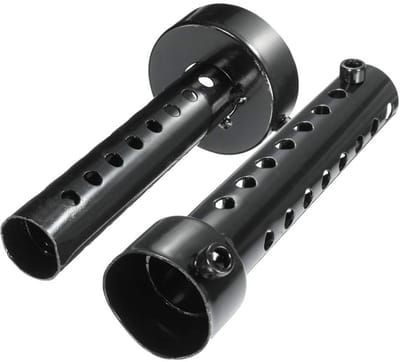Allecto - DB Killer universele uitlaatdemper - motor uitlaatdemper - kalmeert geluid - zwart - afneembare dempers - geschikt voor 35 mm - 2 stuks