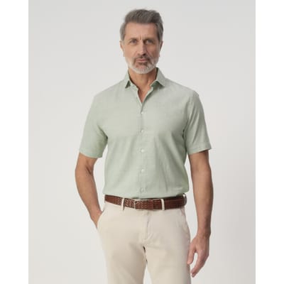 Campbell Casual Overhemd Misteltoe Green Heren
