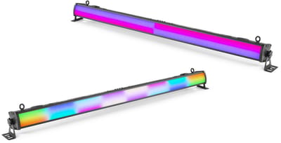 BeamZ set van 2 LCB224 LED barren met 224x SMD RGB LED's - 16 secties