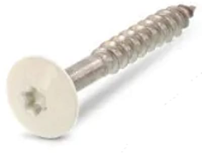 Trespa kleur schroef creme wit 4,8 x 38mm TX-20 RAL 9001 - 10 stuks - gevelplaatschroef