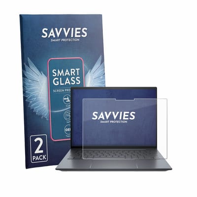 2 Stuks Savvies Screenprotector - geschikt voor HP Elite Dragonfly 13.5" G3 Touch - beschermfolie glas transparant