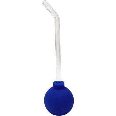 1/15/90 Degrés Long Tube en Verre Extracteur de Calculs Tonsillaires Boule d'Aspiration Outil Manuel de Soin Buccal Rafraîchit l'Haleine white