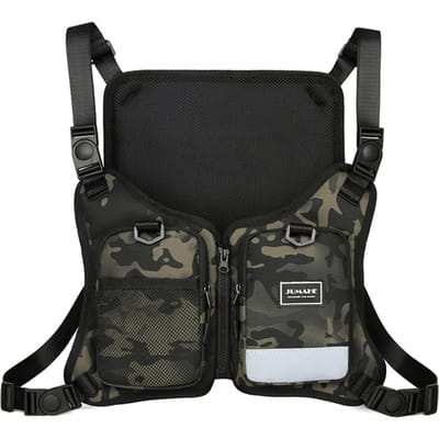 Vliegvisvest Lichtgewicht ademend outdoor visvest Jack borstzak camouflage
