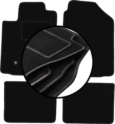 Complete set veloursmatten voor: Pontiac Vibe hatchback (2003-2008)
