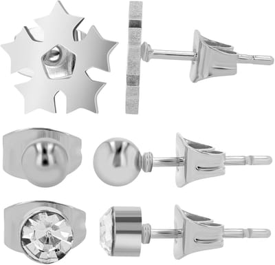 AKZENT Akzent dames oorbel Oorknopjes oorbellen Edelstahl zilver dames waterbestendig