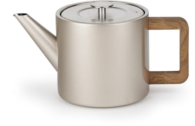 Bredemeijer - Theepot dubbelwandig Narvik - 1,1 liter - Champagne - Met theezeef