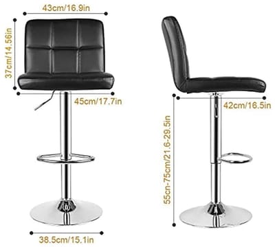 Barkruk - Barkrukken Set Van 2 - Kruk - Bar - Eetkamerstoelen - Eetkamerstoel - Stoel - Bar Stoel - Stoel - Stoeltje - Stoelen