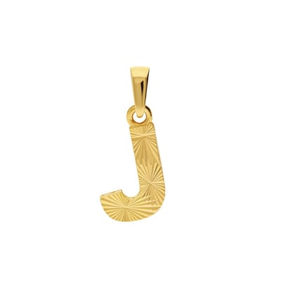 Lucardi Dames 14 karaat geelgouden letterhanger voor dames - Hanger - 14 Karaat Goud - Goud
