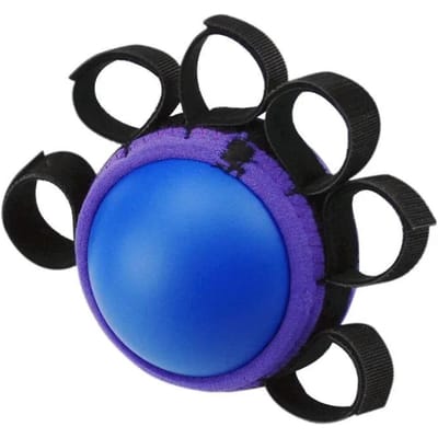 Handtherapie Grip Versterker Bal Stretcher Vinger Pow Fitness Arm Oefening Spier Relex Herstel Revalidatie Apparaat Praktisch Gebruik black