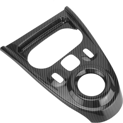 LHD Carbon Fiber Stijl Versnellingspook Paneel Cover Sierlijsten Vervanging voor Smart Fortwo Forfour 453 2015 2021 gray