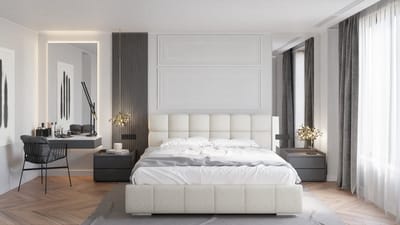 Tweepersoonsbed Bliss 180 x 200 cm met opbergruimte, lattenbodem en 7zonen Multipocketmatratze CIRA (24cm)