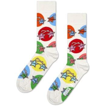 Happy Socks Elton John Glasses Sock - unisex sokken - wit - Unisex - Maat: 41 - 46