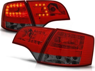 Achterlichten voor AUDI A4 B7 11 04-03 08 AVANT ROOD SMOKE LED