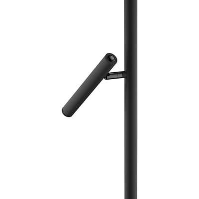 HELL LED vloerlamp Streak, 2-lamps met dimmer, zwart