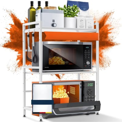AHD® Keukenkast - Magnetronkast - Ovenkast - Keukenkast Voor Magnetron - Wit - 81cm x 32cm x 64cm