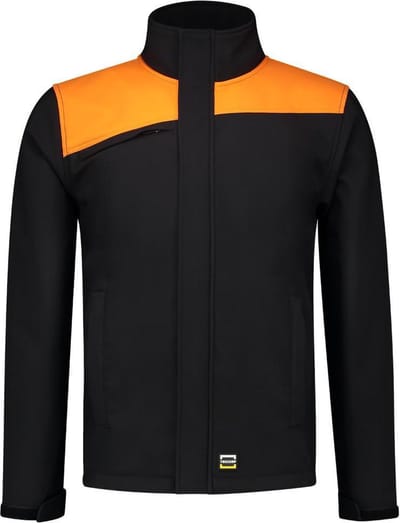 Tricorp Softshell Bicolor Naden 402021 - Mannen - Zwart/Oranje - 3XL