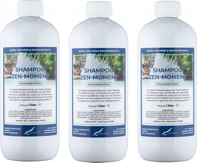 Shampoo Zen moment - 1 Liter - set van 3 stuks - Voordeelverpakking - Haarverzorging