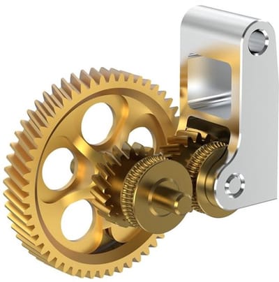 Allecto - 3D Printer Extruder Sprocket - Gouden Rnc Nano Coated