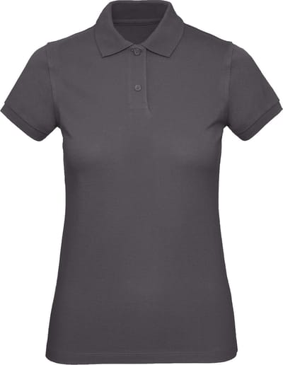 B&C Ladies' organic polo shirt CGPW440 - Dark Grey - L