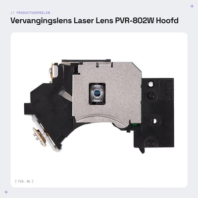 Solidchoice- Laser Lens Vervangingsonderdeel - Compatibel met PS2 - Model PVR-802W - Eenvoudig te installeren - ABS Materiaal - Superieure leesprestaties - Lenskop