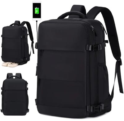 PolkaHome® Luxe Handbagage Koffer | Handbagage Tas & Rugzak 40x30x20 | Reisrugzak & Reistas | Luchtvaartmaatschappij Goedgekeurd