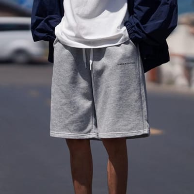 Amerikaanse Retro Casual Shorts Heren Zomer Nieuw Design Recht Los Eenvoudige Vijfpunts Broek 4XL gray