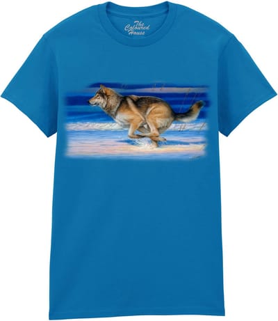 Wolf Snow Beat The Coloured House T-shirt M