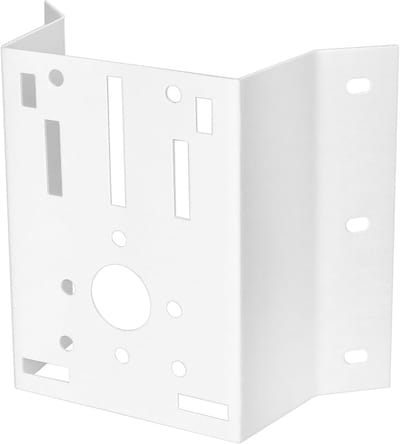 Grote roestvrijstalen bewakingscamerabeugel voor buitenmuurhoeken - 210x155 mm
