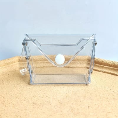 Minimalistisch ontwerp, compacte transparante PVC portemonnee met drukknoopsluiting - Veelzijdig & draagbaar voor munten, kleine portemonnee transparant