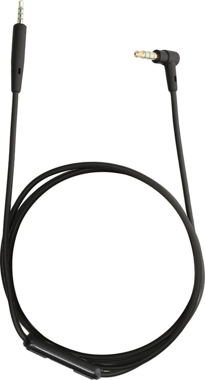 kwmobile koptelefoonkabel geschikt voor JBL E30 / E50 / E55BT / E65 BTNC / LIVE 500BT / TUNE 600 BTNC / LIVE 650 BTNC - Reservekabel 150 cm - Met microfoon en volumeregelaar - 3,5 mm aansluiting