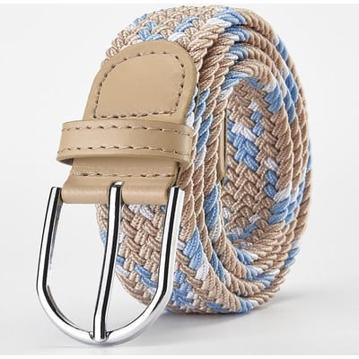 Rekbaar Geweven Ademend Riem voor Mannen en Vrouwen Hoge Kwaliteit Casual Jeans Golf Canvas Multifunctionele Outdoor Riem voor Vrouwen 102cm-107cm beige