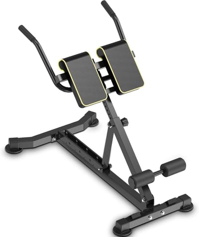 SnelShoppen - DH FitLife 5in1 Rugstrekker voor Thuis | Buikspiertrainer & Rugtrainer | Vouwbare Hyperextension Bank tot 150KG | Multifunctionele Curlb