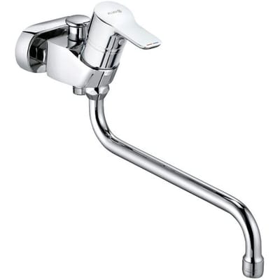 KLUDI PURE eengreeps bad- en douchemengkraan, draaibare uitloop 250mm, chroom, 375910565