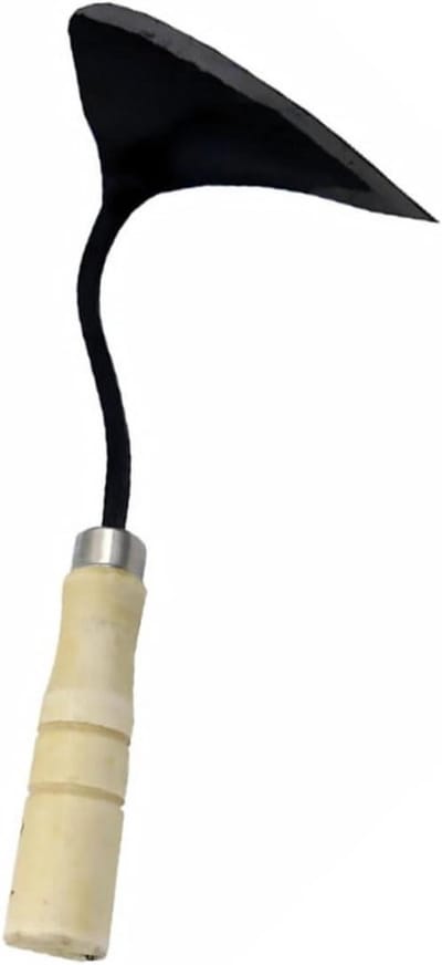 Ergonomische Schoffel - Handgereedschap Tuin - Planten Wieden Bodem - Gebogen Nek Ontwerp - 32 cm - Zwart