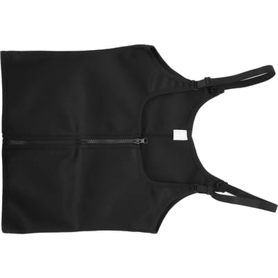 2-in-1 Sport Body Shaper Verstelbaar Rits Zweetvest Taille Trainer voor Vrouwen Fitness S voor 45-50 kg Personen black