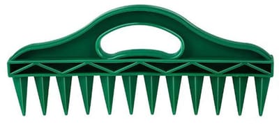 Home & Marker - Zaaiafstand-Tool - Moestuin Zaaibord met 12 Gaten - 30x13 cm - Pootstok Alternatief voor Zaaien in Rijen & Vierkante Meter Tuin - Plantbord - Groen - DIBPRO