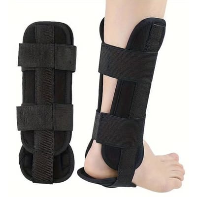 Fixatieband voor de enkel, Fixatiebrace voor enkelverstuiking, Postoperatieve enkelspalk met stalen plaatondersteuning, Enkelbeschermhoes L