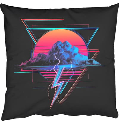 Sierkussens - Kussentjes Woonkamer - 50x50 cm - Wolk - Bliksemschicht - Driehoeken - Lijnen
