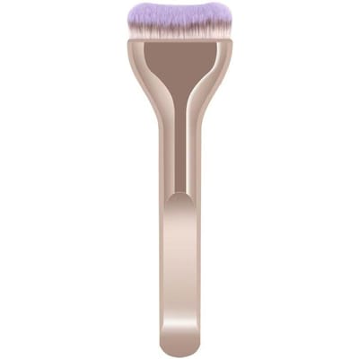 1 st Zacht Aanvoelende Reis Make-up Kwast Professionele Make-up Kwast Foundation Kwast Gezichtskwast Poederkwast Detailkwast Voor Vloeibare Make-up Kwast rosé gouden kleur