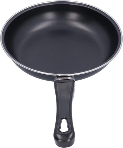 Koekenpan - Pannenkoekenpan Braadpan - Thuisgebruik Keuken - Antiaanbaklaag Gelijkmatige warmte - 20CM - Zwart