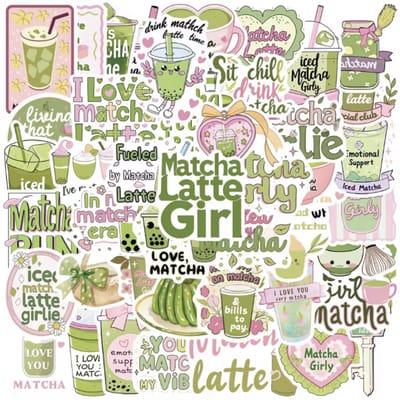 Go Go Gadget - 50 Stickers Mix Pack - Voor Fiets, Step, Laptop, Skateboard, Koffer, Helm, etc. - Bullet journal - Junk journal - Matcha