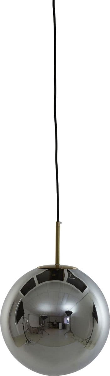 Light & Living Hanglamp Medina - Smoke Glas- Ø30cm - Modern - Hanglampen Eetkamer, Slaapkamer, Woonkamer