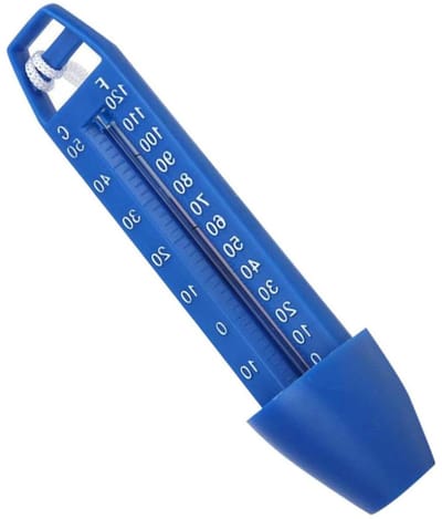 Drijvende Watertemperatuurmeter - Zwembadthermometer - Water Meten - Met Ophangkoord - 16.7 cm - Blauw