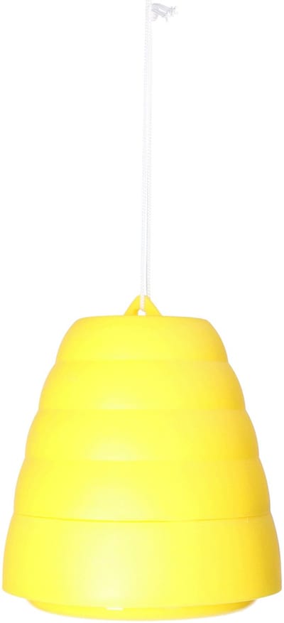 Wespenvanger/wespenval Honingpot - plastic geel 15 cm - insecten bestrijden/vangen