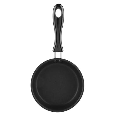 Dailygoods- Koekenpan 12 cm - Mini-koekenpan - Eierpan - Puur ijzer - Dupont coating - Ergonomisch ontwerp