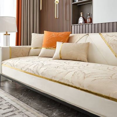 Licht Luxe Chenille Jacquard Bankkussen Fabrikanten Vier Seizoenen Universeel Antislip Kussen Scandinische Bankhoes 70x70cm