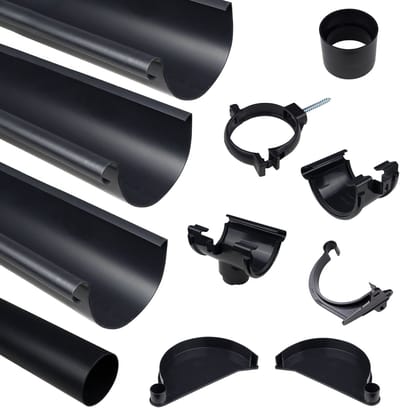 PVC Dakgoot 5.10 meter | Complete set
