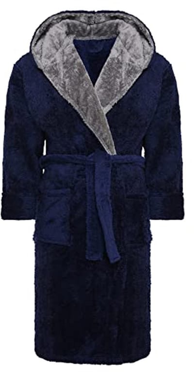 Heren Ochtendjas van Fleece met Capuchon - Superzacht en Comfortabel - Verkrijgbaar in Maten S tot 6XL