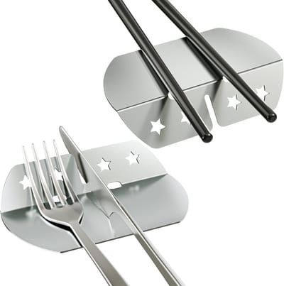 Dailygoods- Bestekbak 2-in-1 roestvrij staal - Bestekhouder - Eetstokhouder - Opbergdoos - Elegant ontwerp - Omkeerbare functie